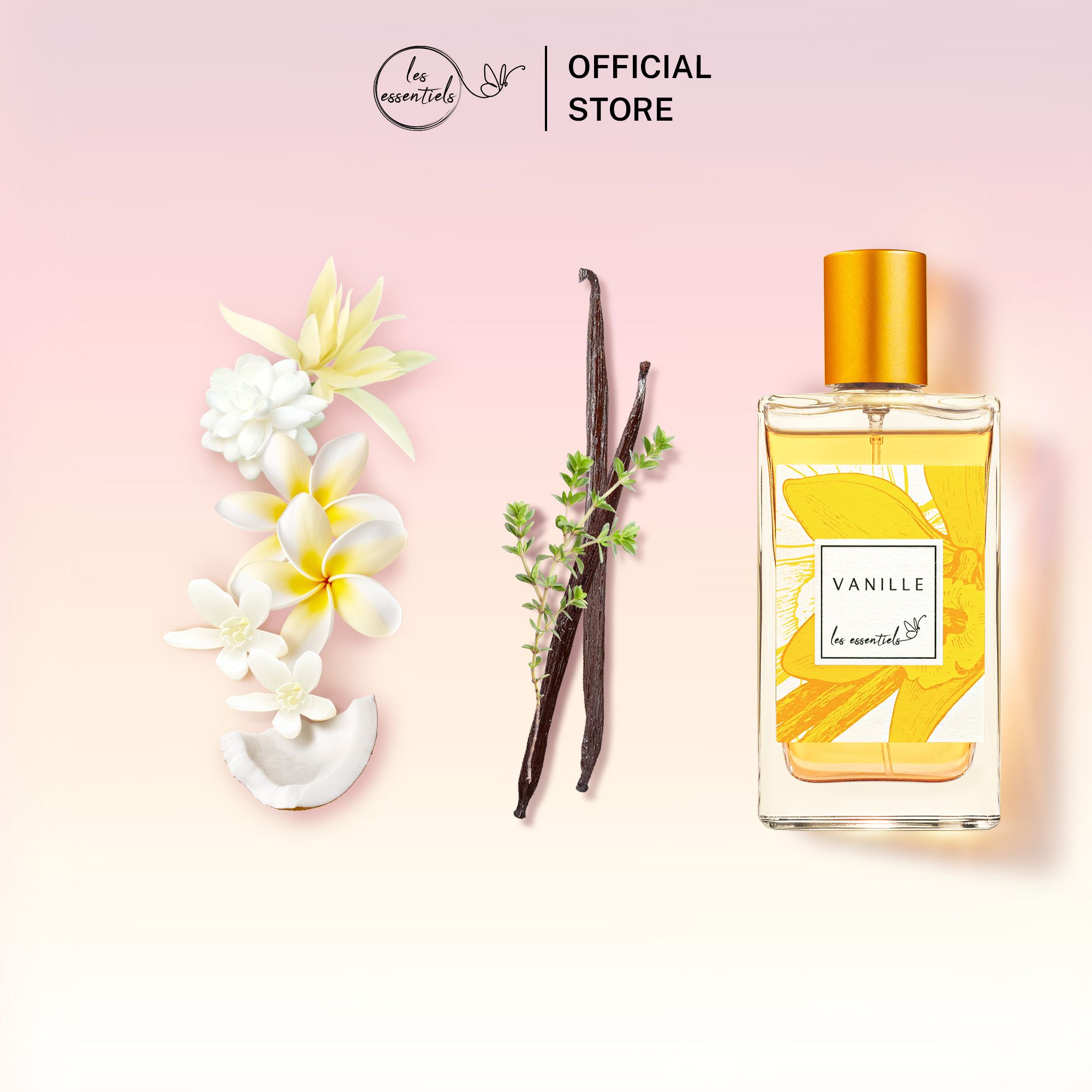 Eau De Parfum Les Essentiels Vanille 80ml - Neuf, Origine France, Parfum Doux Et Chaleureux