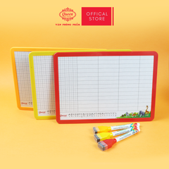 Bảng bộ 2 mặt kèm bút viết bảng Queen - BS02 - Khổ A4