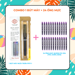 Combo bút máy và mực bút máy Queen (3 combo siêu ưu đãi hè)
