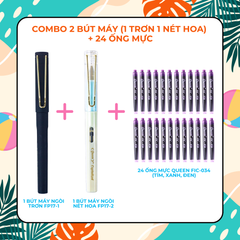 Combo bút máy và mực bút máy Queen (3 combo siêu ưu đãi hè)
