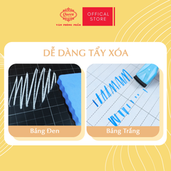 Bảng bộ 2 mặt kèm bút viết bảng Queen - BS02 - Khổ A4