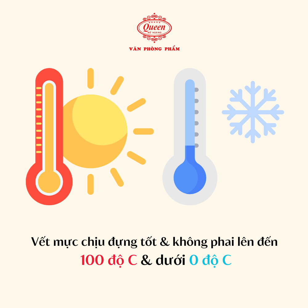 Bút lông dầu Queen (Nữ Hoàng) - CHÍNH HÃNG - Hai Đầu Vuông Tròn - Màu Xanh Dương/Đen/Đỏ/Xanh Lá/Hồng Sen - PM02