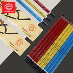 Bút chì 2B Queen (Nữ Hoàng) - CHÍNH HÃNG - Thân Màu Đỏ/Vàng/Xanh - 2B Design Partner  PC-951 - 1 Hộp (12 Cây)