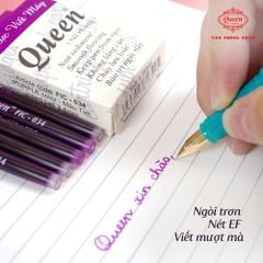 Bút máy Queen ngòi trơn FP17-1 (12 Màu bút)