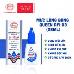 Mực bút lông bảng Queen WBM800 - Xanh Dương/Đỏ/Đen - 25ml