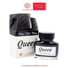 Mực bút máy Queen (Nữ Hoàng) - Chính hãng - Xanh - Đen - Tím - 30ml