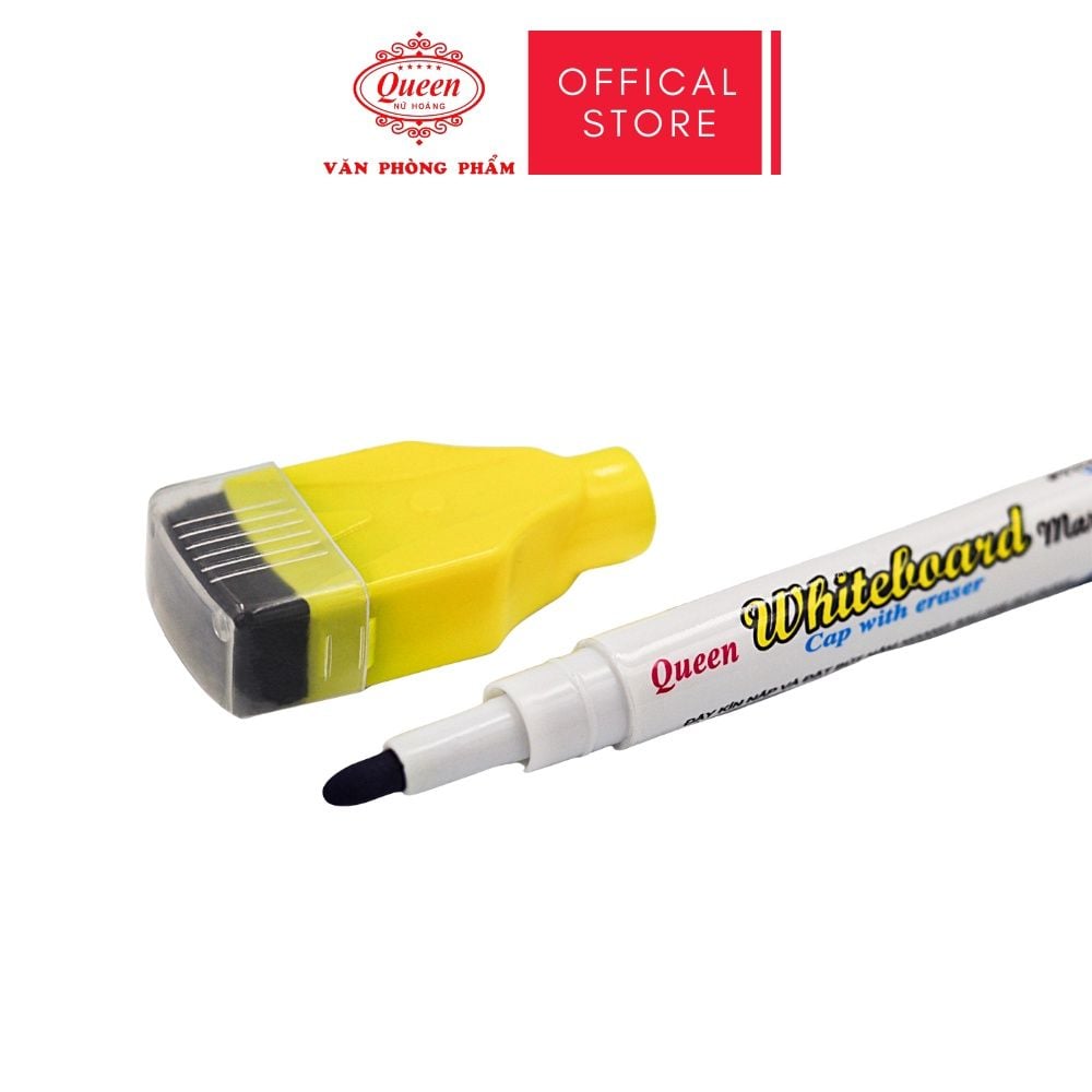 Bút lông bảng Queen (Nữ Hoàng) - CHÍNH HÃNG - WBM600 - Màu Ngẫu Nhiên - 1 Cây / 1 Khay 12 Cây