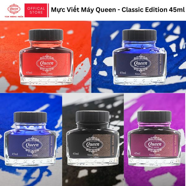 Mực viết máy Queen 45ml - Classic Edition/Phiên bản Cổ Điển