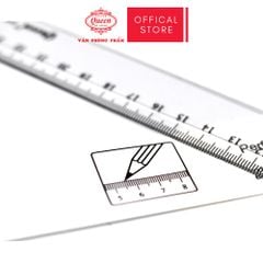 Thước nhựa 30cm - Màu Trắng Trong/Xanh/Xanh Lá/Hồng - Queen (Nữ Hoàng)