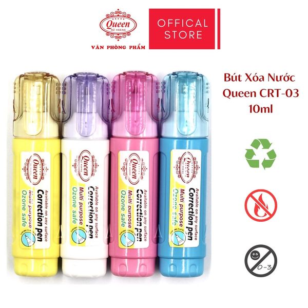 Bút xóa nước Queen (Nữ Hoàng) - 10ML - CHÍNH HÃNG - CRP03