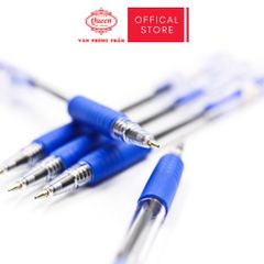 Bút bi Queen (Nữ Hoàng) 0.5mm - Màu Xanh/Đỏ/Đen - (Bịch 5 Bút cùng màu) hoặc 1 Hộp (Giá Sĩ)- CHÍNH HÃNG
