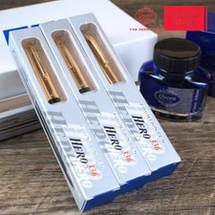 Bút máy Hero 336 chính hãng - Phiên bản quốc tế - Màu Đen/Đỏ/Xanh Lá - 1 Cây