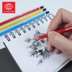 Bút chì 2B Queen (Nữ Hoàng) - CHÍNH HÃNG - Thân Màu Đỏ/Vàng/Xanh - 2B Design Partner  PC-951