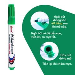 Bút Lông Bảng/Bút Viết Bảng Trắng Queen (Nữ Hoàng) - 4 Màu (Xanh Dương, Đen, Xanh Lá, Đỏ - WBM800