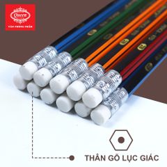 Bút chì 2B Queen (Nữ Hoàng) - 1 Chiếc - Màu Sọc Đỏ/Xanh Lá/Vàng/ Xanh Dương - PC-970