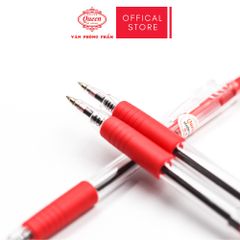 Bút bi Queen (Nữ Hoàng) 0.5mm - Màu Xanh/Đỏ/Đen - (Bịch 5 Bút cùng màu) hoặc 1 Hộp (Giá Sĩ)- CHÍNH HÃNG