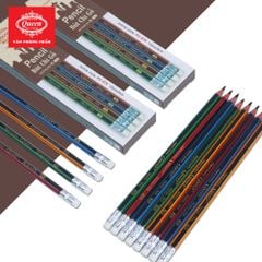 Bút chì 2B Queen (Nữ Hoàng) - 1 Chiếc - Màu Sọc Đỏ/Xanh Lá/Vàng/ Xanh Dương - PC-970