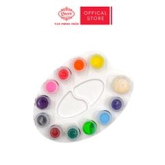 Màu nước Queen (Nữ Hoàng) - Hộp 12 Màu - Chính Hãng - Tặng Kèm Cọ Vẽ - Thêm Dung Tích Màu Trắng - WC302