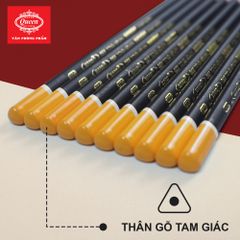 Bút chì 2B Queen (Nữ Hoàng) - CHÍNH HÃNG - Thân Màu Đen - 2B Design Partner  PC-950 - 1 Hộp (12 cây)