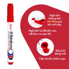 Bút Lông Bảng/Bút Viết Bảng Trắng Queen (Nữ Hoàng) - 4 Màu (Xanh Dương, Đen, Xanh Lá, Đỏ - WBM800