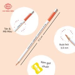 Bút chì màu Queen (Nữ Hoàng) 12/24 Màu - Chính Hãng - CPT12/24