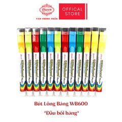 Bút lông bảng Queen (Nữ Hoàng) - CHÍNH HÃNG - WBM600 - Màu Ngẫu Nhiên - 1 Cây / 1 Khay 12 Cây