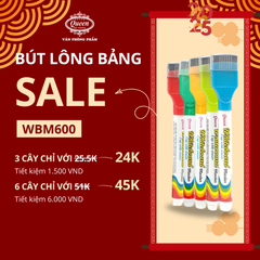 Bút lông bảng Queen (Nữ Hoàng) - CHÍNH HÃNG - WBM600 - Màu Ngẫu Nhiên - 1 Cây / 1 Khay 12 Cây