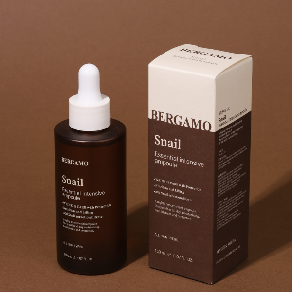 TINH CHẤT ỐC SÊN BERGAMO SNAIL ESSENTIAL INTENSIVE AMPOULE 150ML
