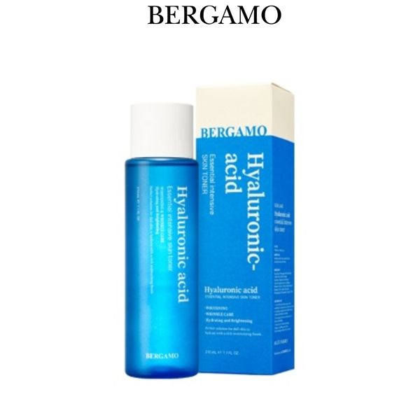 TONER CẤP ẨM HỖ TRỢ PHỤC HỒI BERGAMO HYALURONIC ACID ESSENTIAL INTENSIVE SKIN TONER 210ML