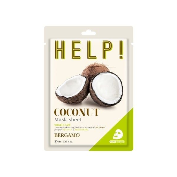 MẶT NẠ BERGAMO HELP MASK PACK COCONUT - DỪA