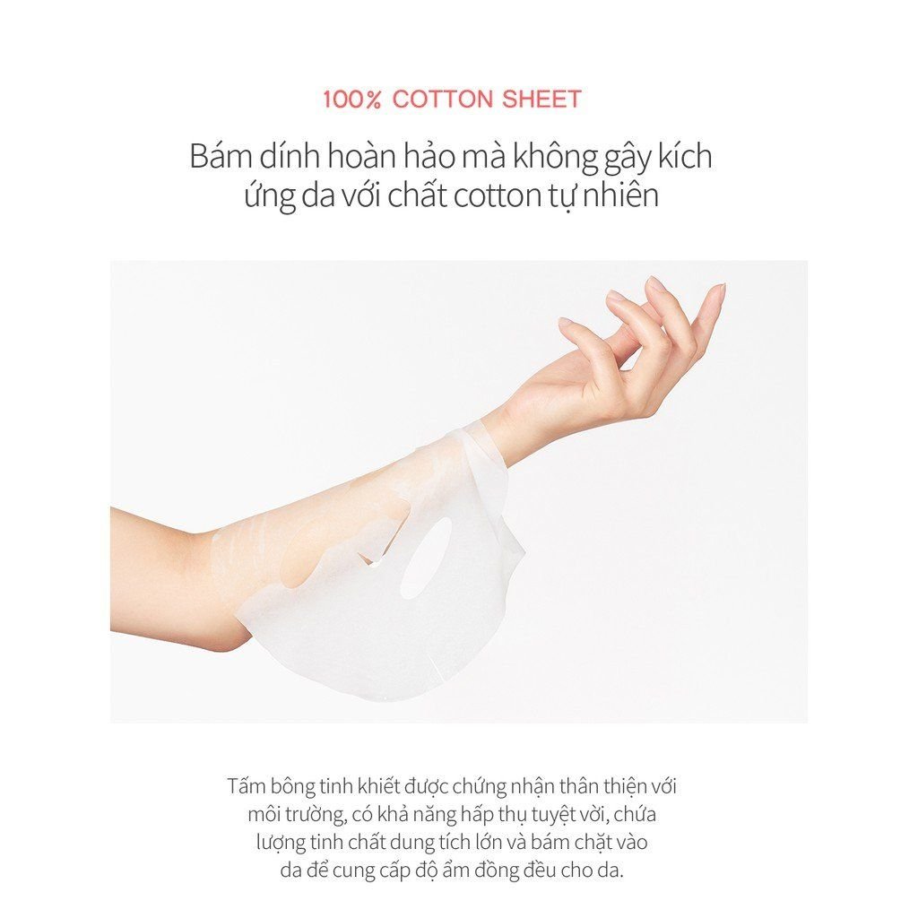 MẶT NẠ BERGAMO HELP MASK PACK ALOE - NHA ĐAM