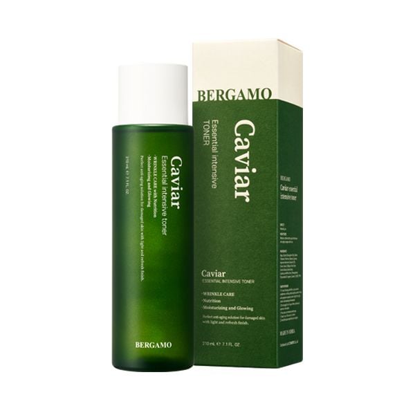 TONER TRỨNG CÁ TẦM BERGAMO CAVIAR ESSENTIAL INTENSIVE TONER 210ML