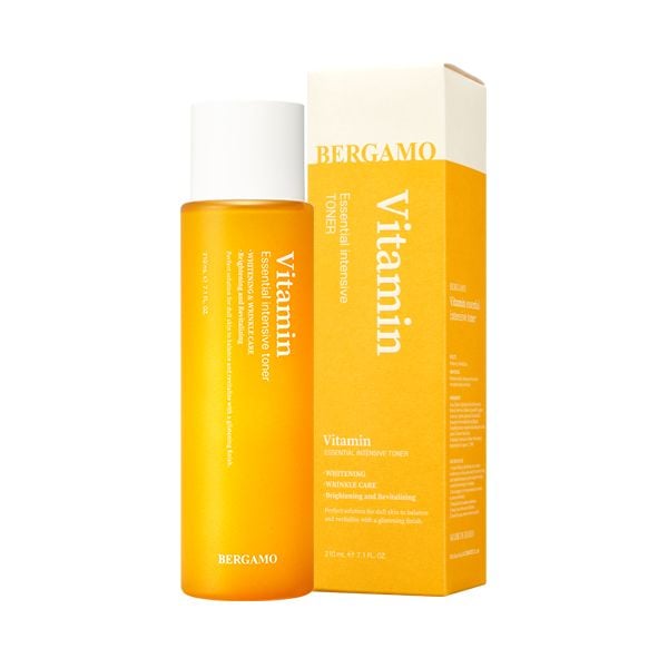 TONER VITAMIN SÁNG DA BERGAMO VITAMIN ESSENTIAL INTENSIVE TONER 210ML