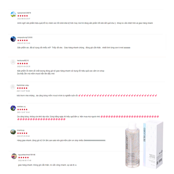 TONER SÁNG DA BERGAMO WHITE VITA LUMINANT SKIN 250ML