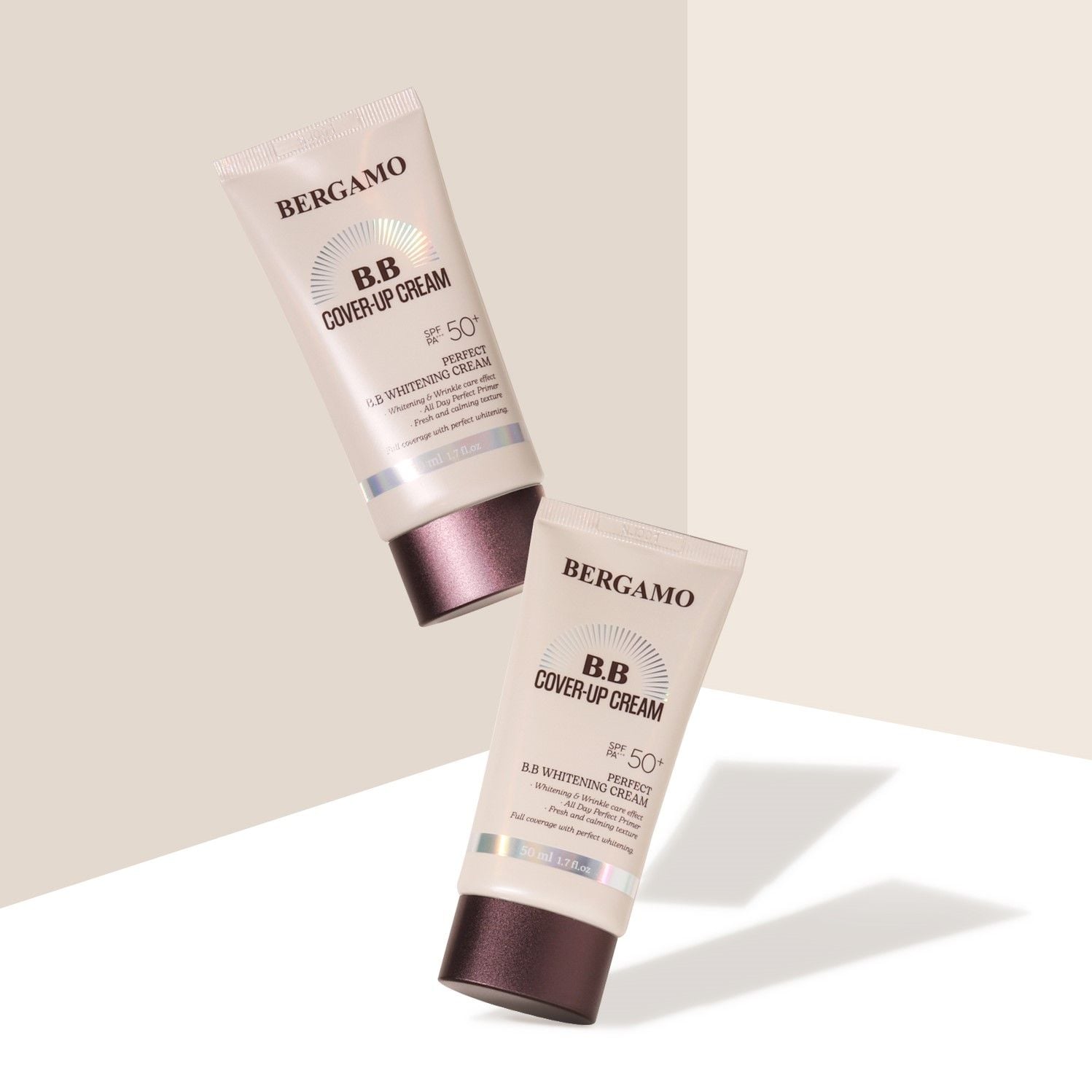 KEM NỀN CHE KHUYẾT ĐIỂM BERGAMO PERFECT BB COVER-UP CREAM SPF 50+PA+++ 50ML