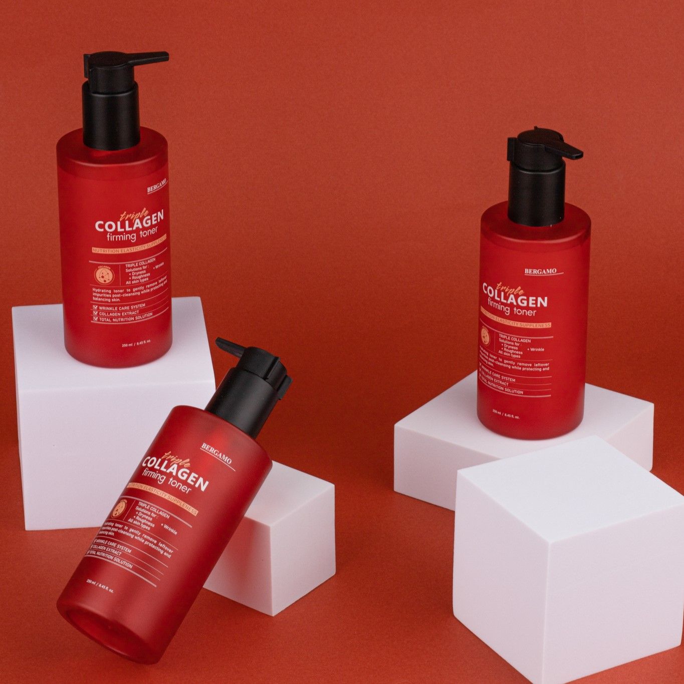 TONER COLLAGEN SĂN CHẮC BERGAMO TRIPLE COLLAGEN FIRMING TONER 250ML