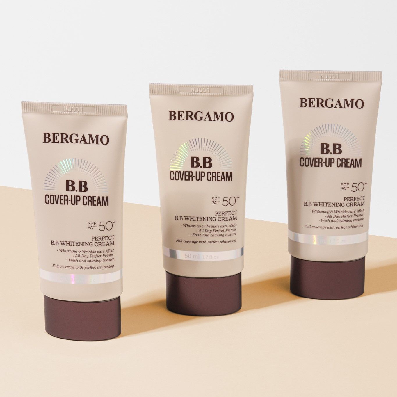 KEM NỀN CHE KHUYẾT ĐIỂM BERGAMO PERFECT BB COVER-UP CREAM SPF 50+PA+++ 50ML