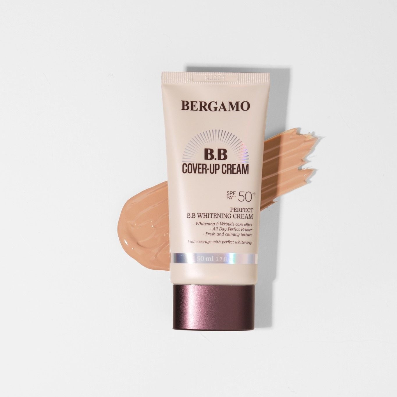 KEM NỀN CHE KHUYẾT ĐIỂM BERGAMO PERFECT BB COVER-UP CREAM SPF 50+PA+++ 50ML