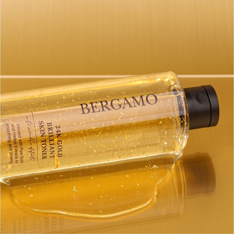 TONER VÀNG BERGAMO 24K GOLD BRILLIANT SKIN 250ML