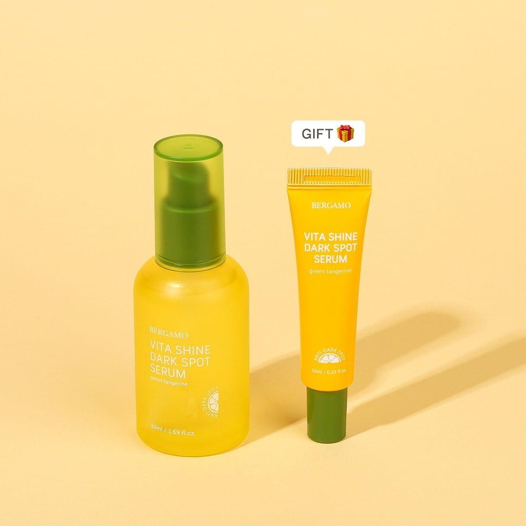 SERUM QUÝT XANH SÁNG DA MỜ THÂM NÁM BERGAMO GREEN TANGERINE VITA SHINE DARK SPOT SERUM 50ML