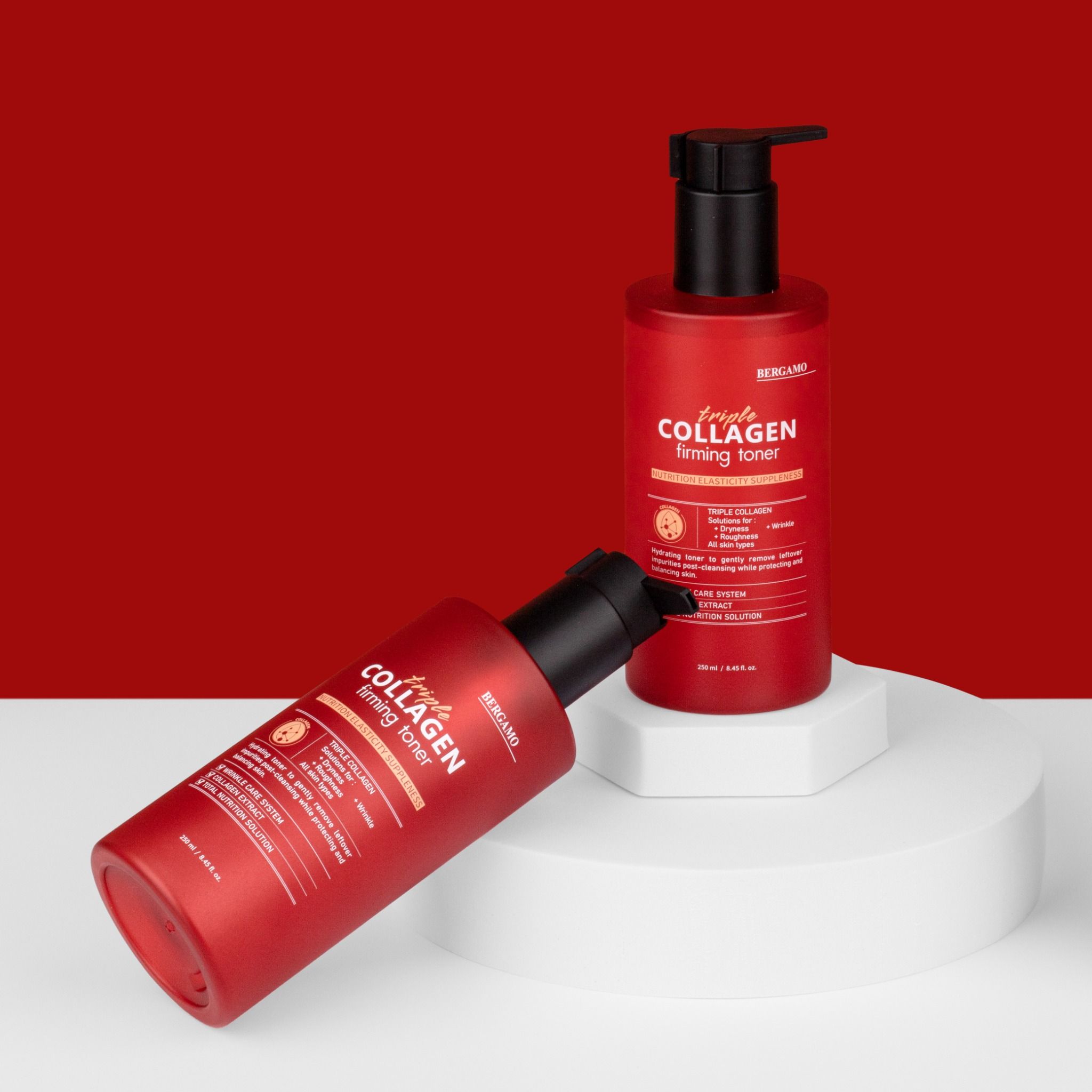 TONER COLLAGEN SĂN CHẮC BERGAMO TRIPLE COLLAGEN FIRMING TONER 250ML