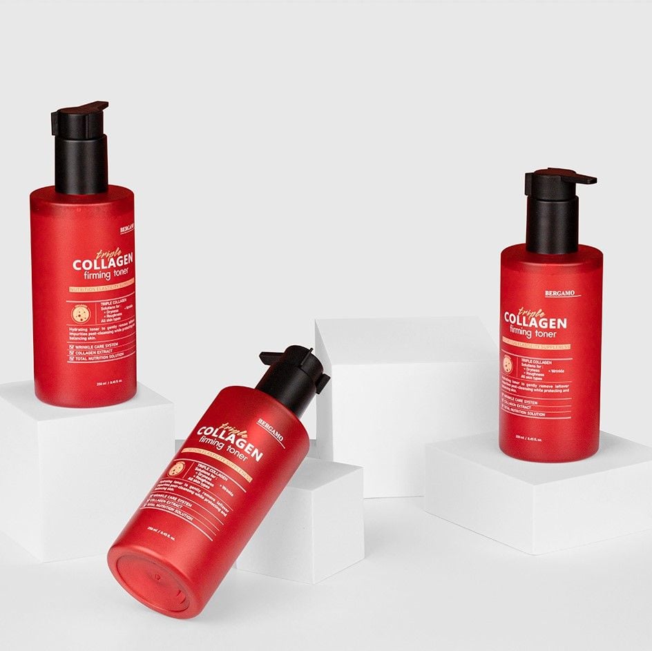 TONER COLLAGEN SĂN CHẮC BERGAMO TRIPLE COLLAGEN FIRMING TONER 250ML