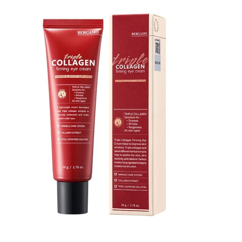 KEM DƯỠNG MẮT COLLAGEN SĂN CHẮC BERGAMO TRIPLE COLLAGEN FIRMING EYE CREAM 50G