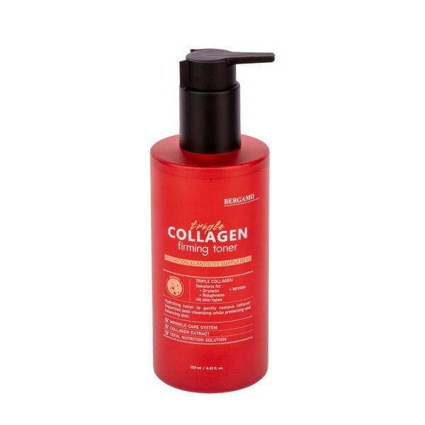 TONER COLLAGEN SĂN CHẮC BERGAMO TRIPLE COLLAGEN FIRMING TONER 250ML