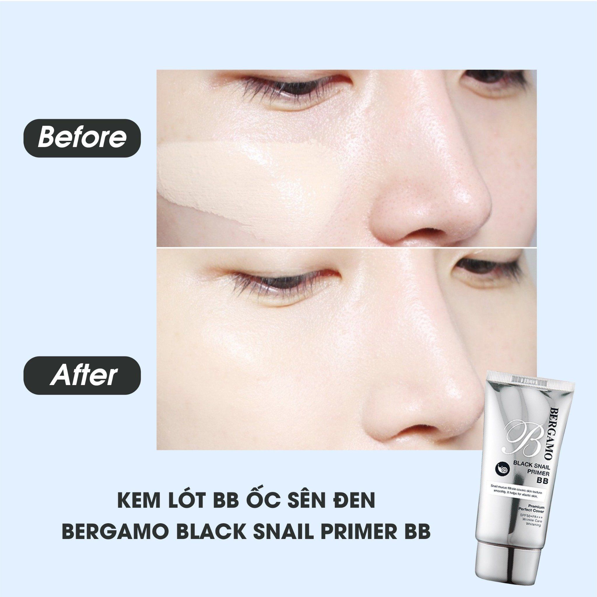KEM LÓT ỐC SÊN ĐEN BERGAMO BLACK SNAIL PRIMER BB 50ML