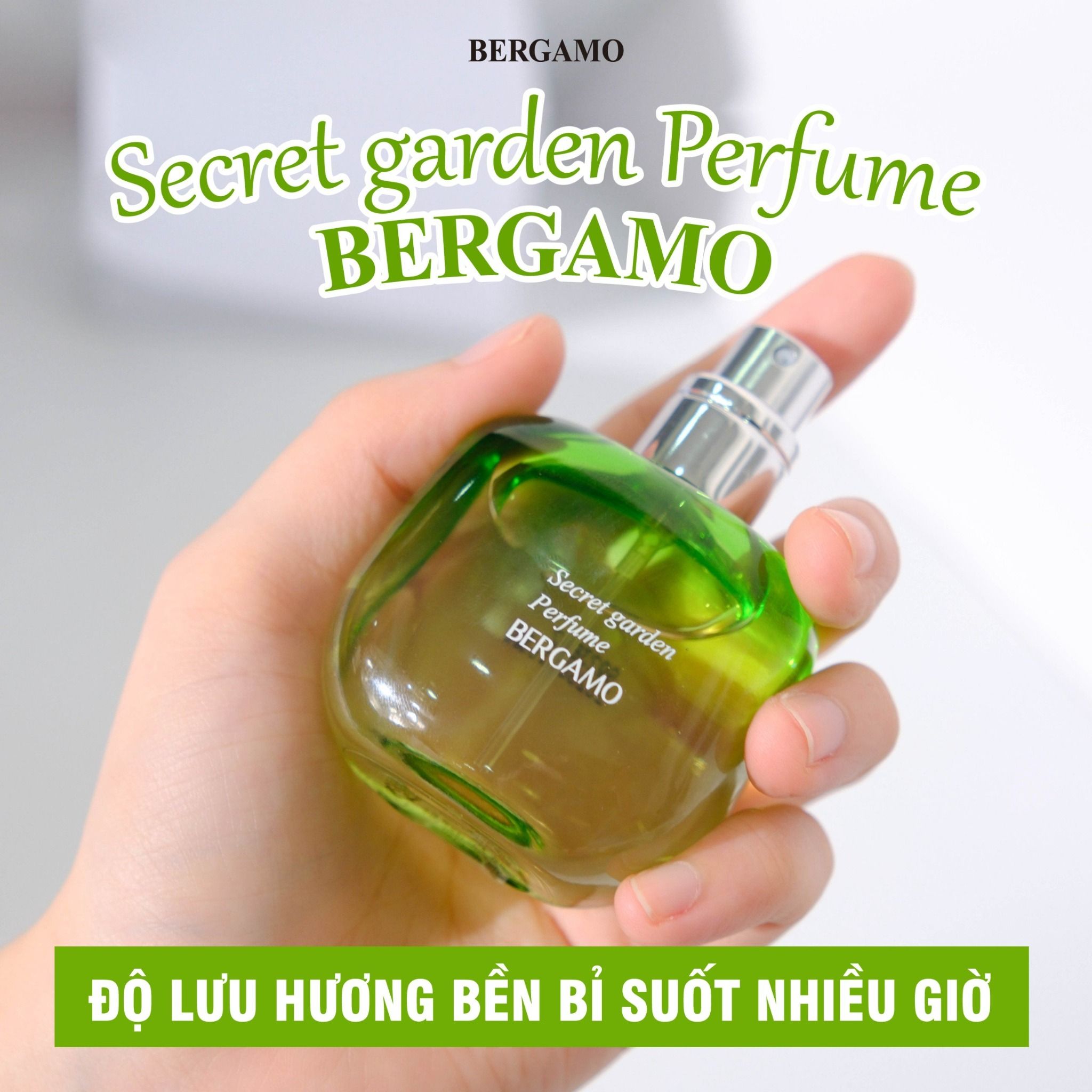 NƯỚC HOA BERGAMO MÀU XANH LÁ BERGAMO SECRET GARDEN PERFUME 30ML