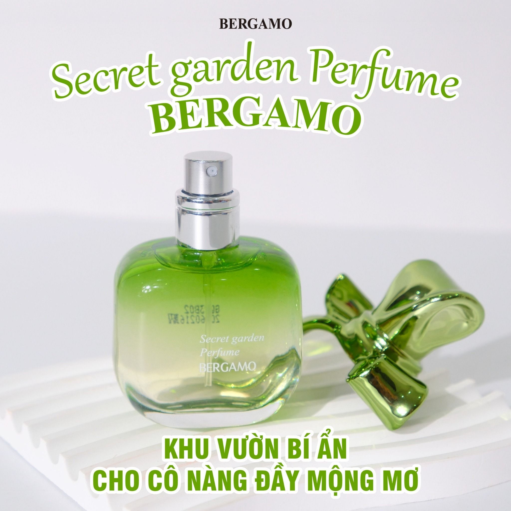NƯỚC HOA BERGAMO MÀU XANH LÁ BERGAMO SECRET GARDEN PERFUME 30ML