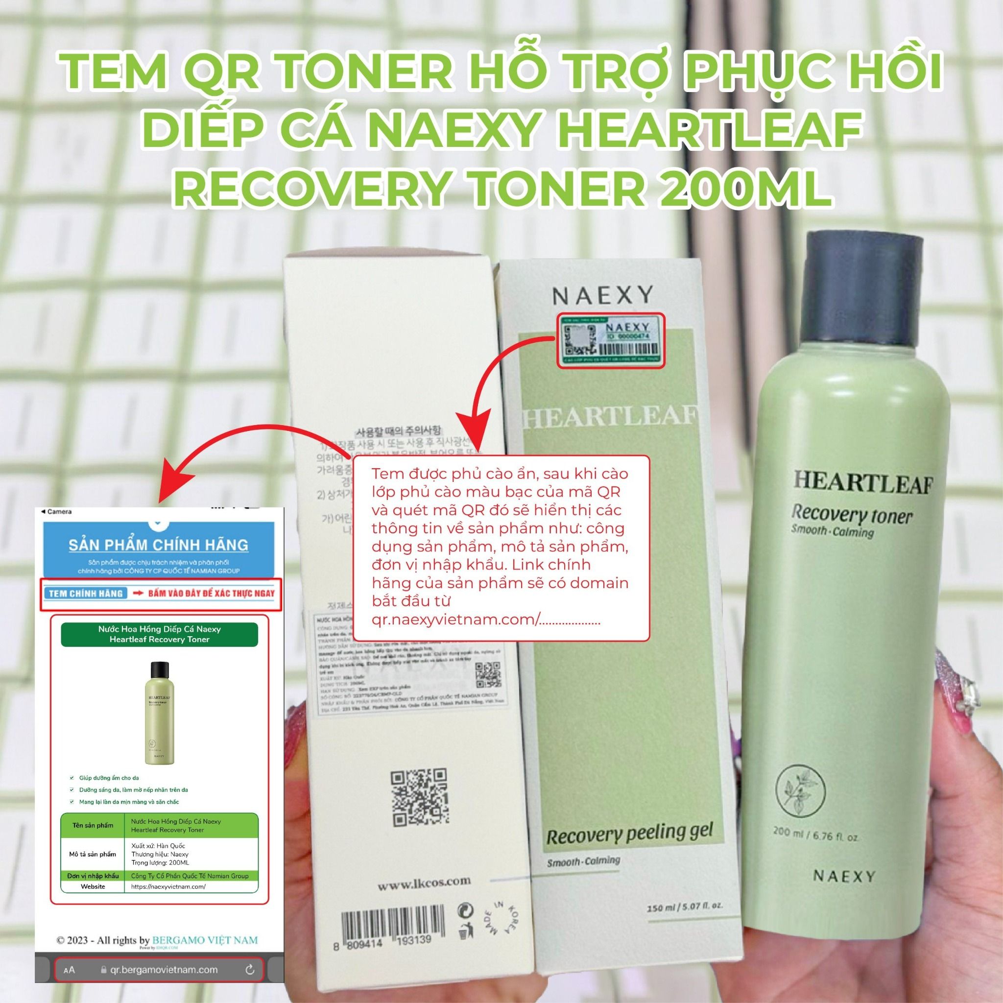TONER HỖ TRỢ PHỤC HỒI DIẾP CÁ NAEXY HEARTLEAF RECOVERY TONER 200ML