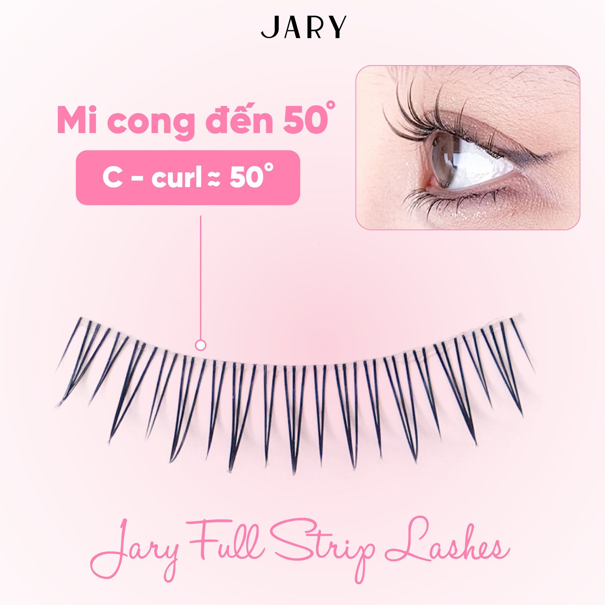 LÔNG MI GIẢ GÂN TRONG JARY FULL STRIP LASHES - F02