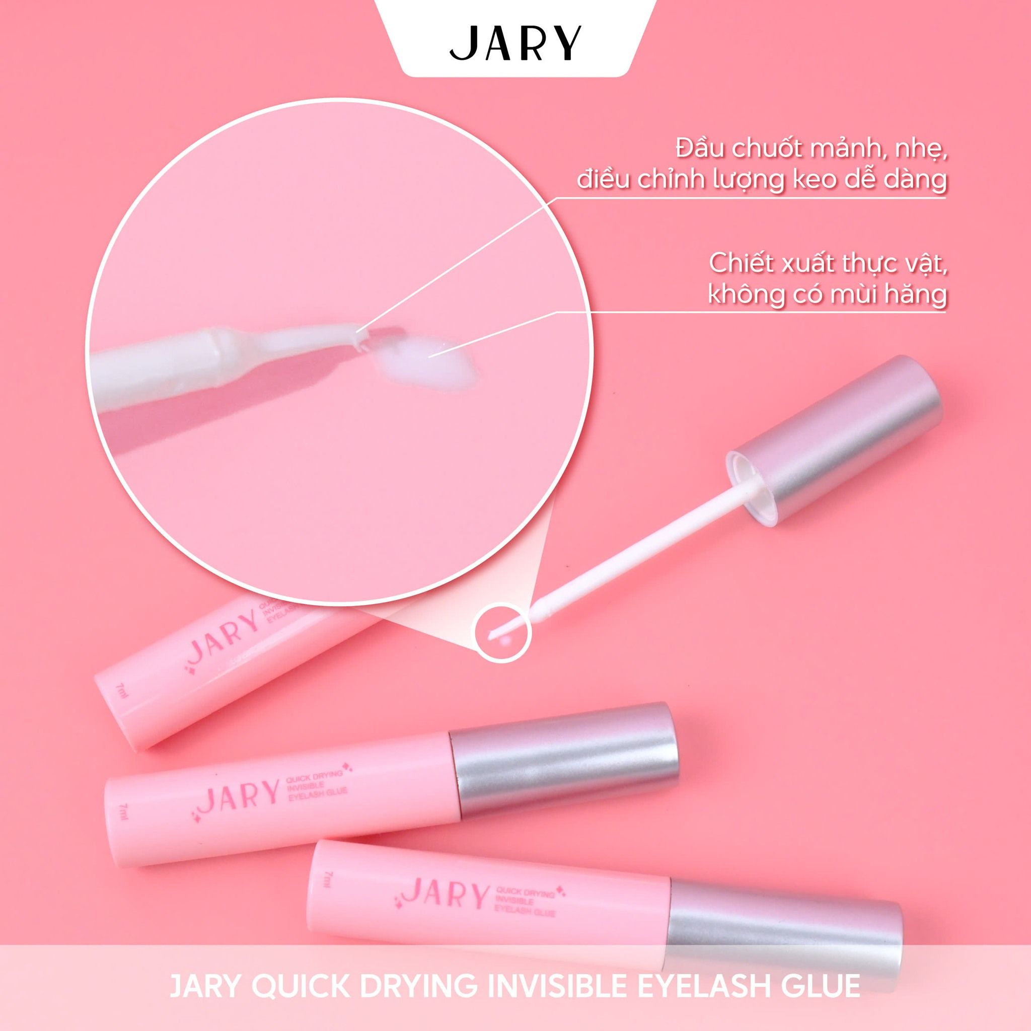 KEO DÁN MI SIÊU CHẮC, LÂU TRÔI JARY QUICK DRYING INVISIBLE EYELASH GLUE 7ML